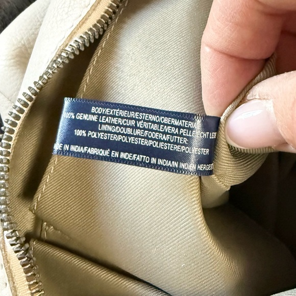 American Leather Company Carrie Hobo Bag in Cream - Picture 10 of 11